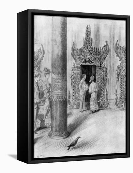 The Prince and Princess of Wales in King Theebaw's Palace, Mandalay, Burma, 1906-Samuel Begg-Framed Premier Image Canvas