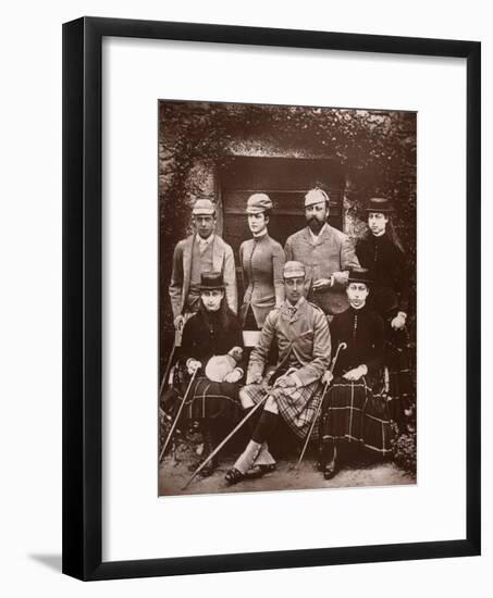 The Prince and Princess of Wales in Shooting Dress, 1900-Russell & Sons-Framed Giclee Print