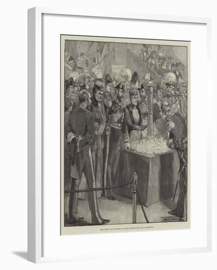 The Prince and Princess of Wales Opening the Naval Exhibition-Thomas Walter Wilson-Framed Giclee Print