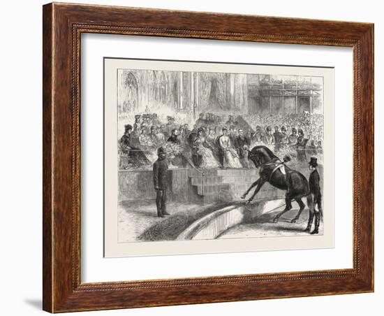 The Prince and Princess of Wales to the Crystal Palace the Royal Party Witnessing the Performance o-null-Framed Giclee Print