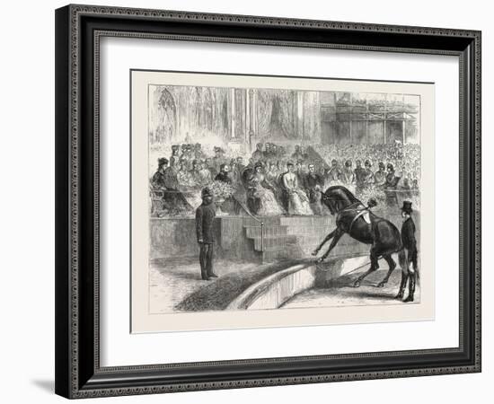 The Prince and Princess of Wales to the Crystal Palace the Royal Party Witnessing the Performance o-null-Framed Giclee Print