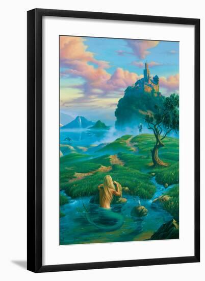 The Prince and the Mermaid-Jim Warren-Framed Premium Giclee Print