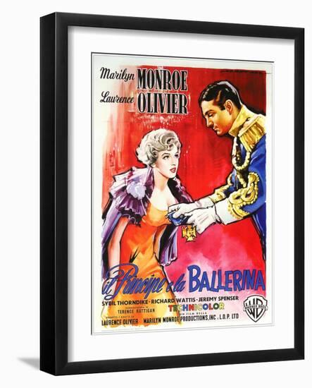 The Prince and the Showgirl, Italian Movie Poster, 1957-null-Framed Art Print