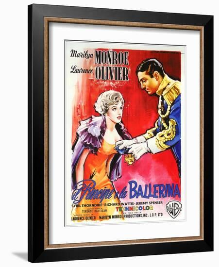 The Prince and the Showgirl, Italian Movie Poster, 1957-null-Framed Art Print