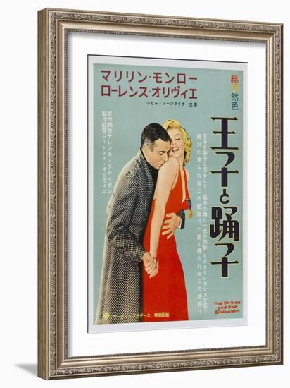 The Prince and the Showgirl, Japanese Movie Poster, 1957-null-Framed Art Print