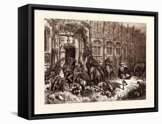 The Prince Approaching the Palace of Sleep-Gustave Dore-Framed Premier Image Canvas