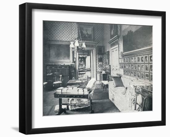 The Prince Consorts Dressing Room at Buckingham Palace, c1899, (1901)-HN King-Framed Photographic Print