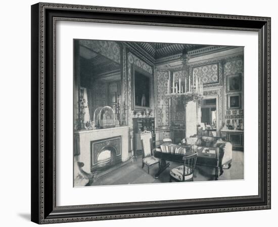 The Prince Consorts Writing Room at Buckingham Palace, c1899, (1901)-HN King-Framed Photographic Print