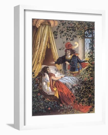 The Prince Discovers the Sleeping Princess-Jouvet-Framed Giclee Print