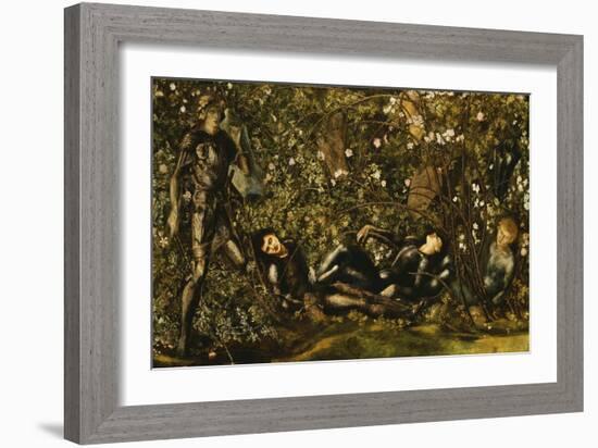 The Prince Entering the Briar Wood-Edward Burne-Jones-Framed Giclee Print