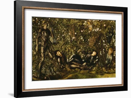 The Prince Entering the Briar Wood-Edward Burne-Jones-Framed Giclee Print