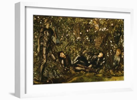 The Prince Entering the Briar Wood-Edward Burne-Jones-Framed Giclee Print