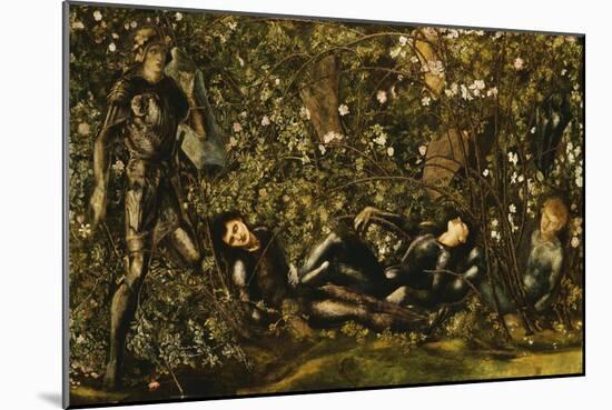 The Prince Entering the Briar Wood-Edward Burne-Jones-Mounted Giclee Print