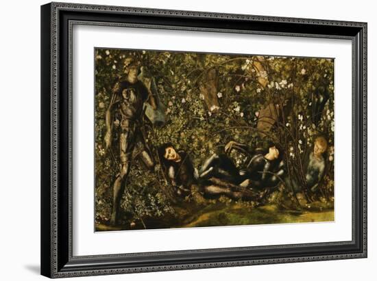 The Prince Entering the Briar Wood-Edward Burne-Jones-Framed Giclee Print