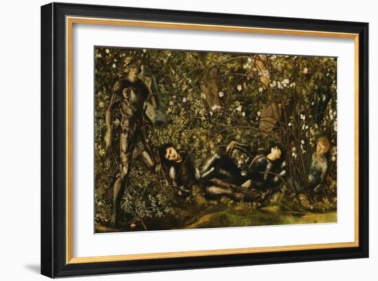 The Prince Entering the Briar Wood-Edward Burne-Jones-Framed Giclee Print