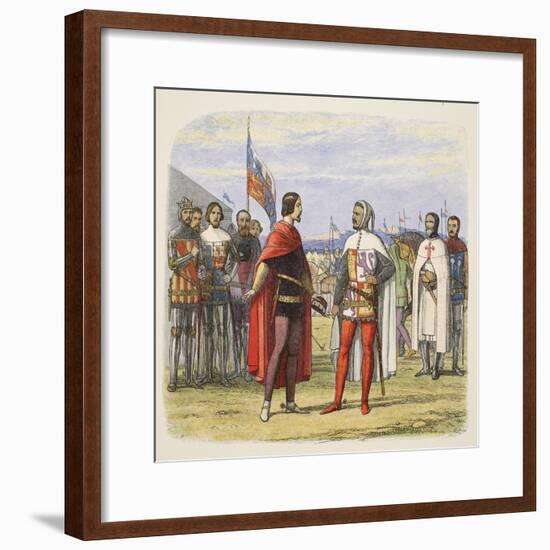 The Prince Extorts an Amnesty from Pedro the Cruel-James William Edmund Doyle-Framed Giclee Print
