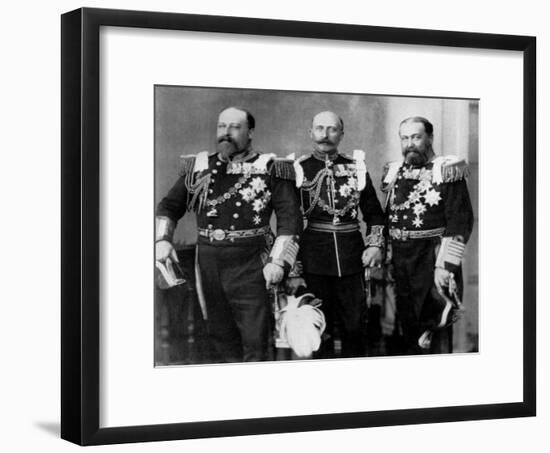 The Prince of Wales and His Brothers at the Wedding of the Duke of York, 6th July 1893-W&d Downey-Framed Giclee Print