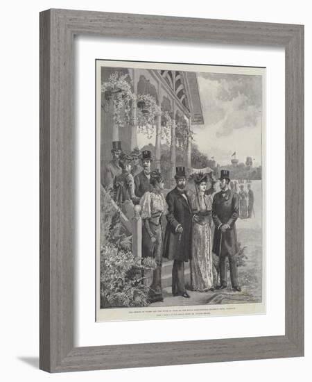 The Prince of Wales and the Duke of York at the Royal Agricultural Society's Show, Warwick-William 'Crimea' Simpson-Framed Giclee Print