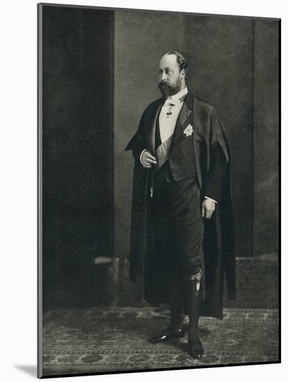 The Prince of Wales as a bencher of the Middle Temple, 1884 (1910)-W&D Downey-Mounted Photographic Print