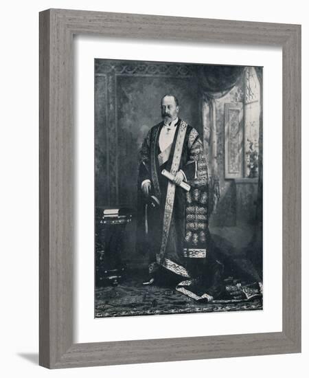 The Prince of Wales as a patron of the arts, 1896 (1911)-W&D Downey-Framed Photographic Print