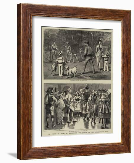 The Prince of Wales at Baden-Baden, the Jubilee of the International Club-null-Framed Giclee Print