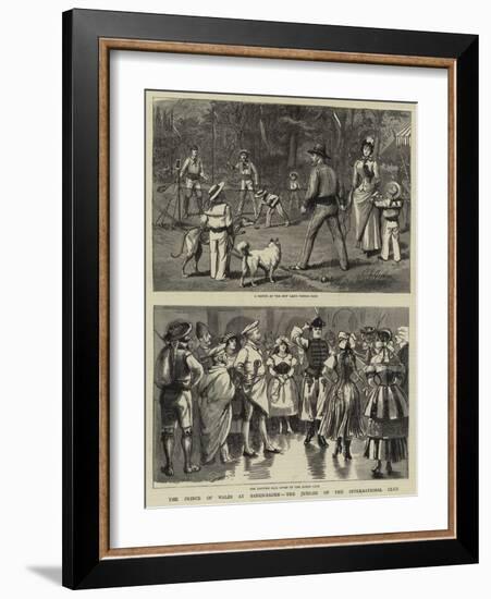 The Prince of Wales at Baden-Baden, the Jubilee of the International Club-null-Framed Giclee Print