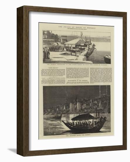 The Prince of Wales at Benares-Alfred Chantrey Corbould-Framed Giclee Print