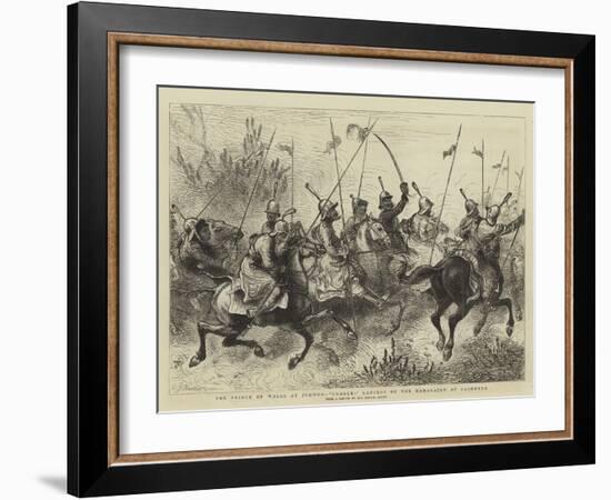 The Prince of Wales at Jummoo, Charge! Lancers of the Maharajah of Cashmere-William John Hennessy-Framed Giclee Print