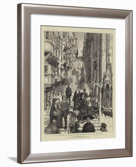 The Prince of Wales at Malta, the Strada San Giovanni-Joseph Nash-Framed Giclee Print