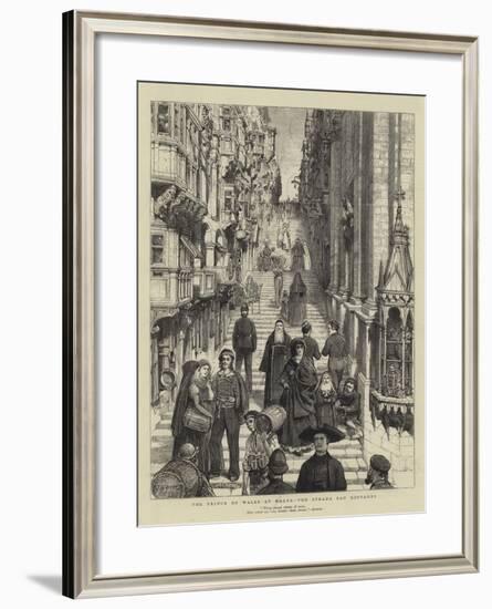 The Prince of Wales at Malta, the Strada San Giovanni-Joseph Nash-Framed Giclee Print