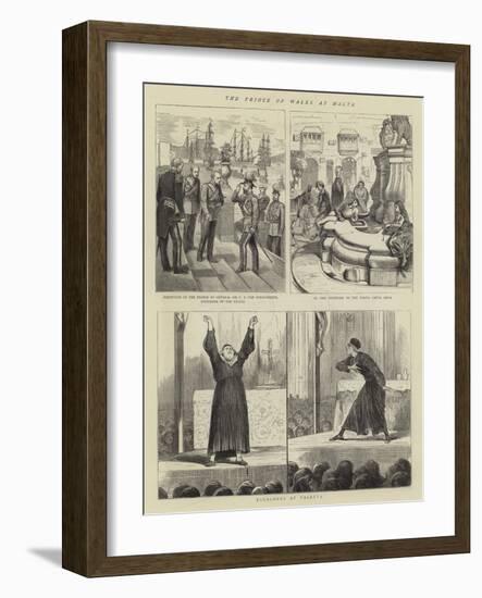 The Prince of Wales at Malta-Alfred Chantrey Corbould-Framed Giclee Print