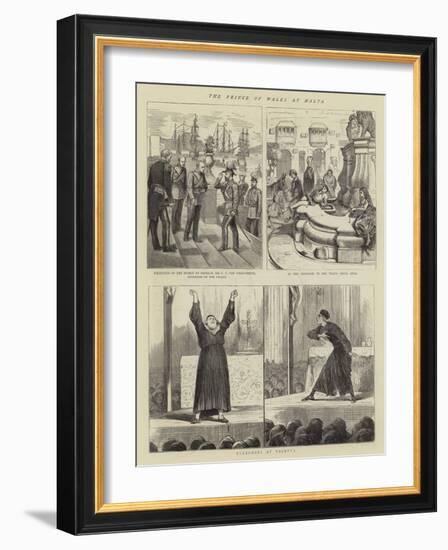 The Prince of Wales at Malta-Alfred Chantrey Corbould-Framed Giclee Print