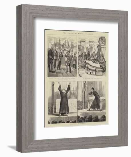 The Prince of Wales at Malta-Alfred Chantrey Corbould-Framed Giclee Print