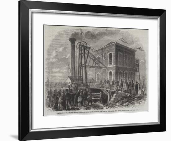 The Prince of Wales at Shireoaks Coalmine-null-Framed Giclee Print