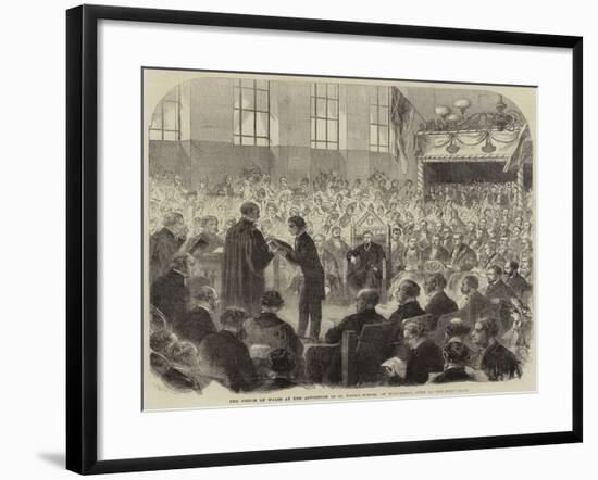 The Prince of Wales at the Apposition of St Paul's School, on Wednesday, 15 June-null-Framed Giclee Print