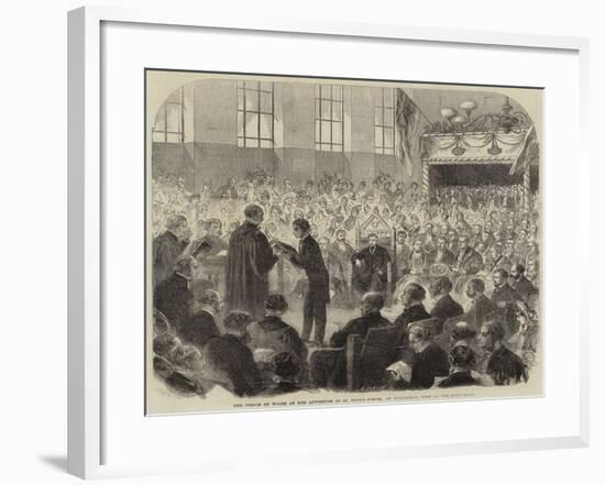The Prince of Wales at the Apposition of St Paul's School, on Wednesday, 15 June-null-Framed Giclee Print