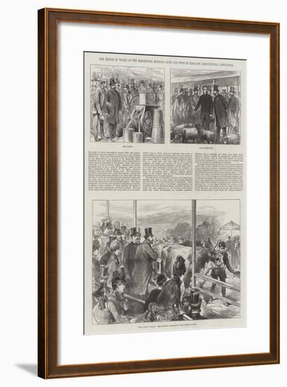The Prince of Wales at the Dorchester Meeting, Bath and West of England Agricultural Association-null-Framed Giclee Print