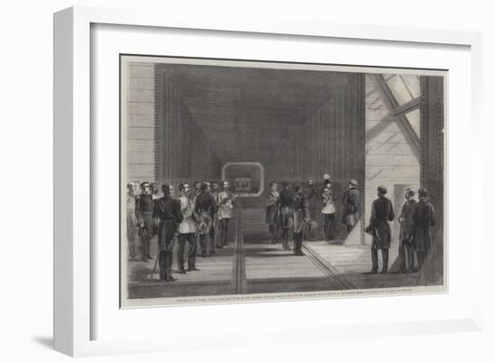 The Prince of Wales Closing the Last Rivet of the Victoria Tubular Bridge over the St Lawrence-George Henry Andrews-Framed Giclee Print