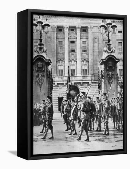 The Prince of Wales Commissioned in the Grenadier Guards, London, August 1914-null-Framed Premier Image Canvas