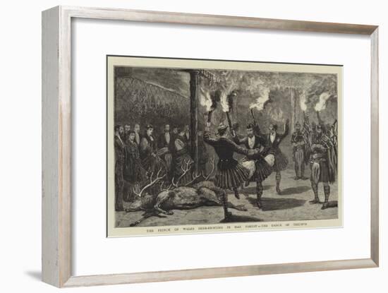 The Prince of Wales Deer-Hunting in Mar Forest, the Dance of Triumph-Joseph Nash-Framed Giclee Print