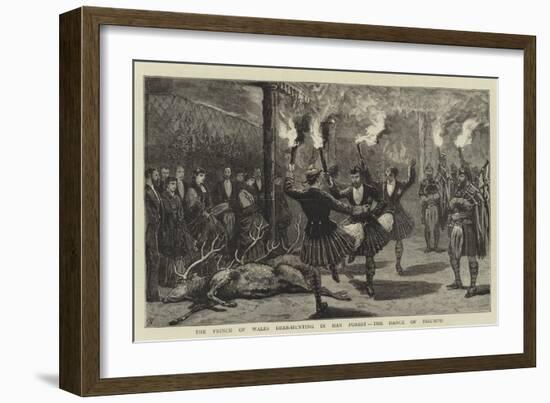 The Prince of Wales Deer-Hunting in Mar Forest, the Dance of Triumph-Joseph Nash-Framed Giclee Print