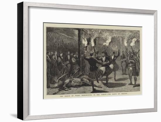 The Prince of Wales Deer-Hunting in Mar Forest, the Dance of Triumph-Joseph Nash-Framed Giclee Print