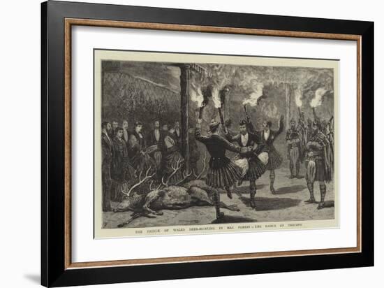 The Prince of Wales Deer-Hunting in Mar Forest, the Dance of Triumph-Joseph Nash-Framed Giclee Print