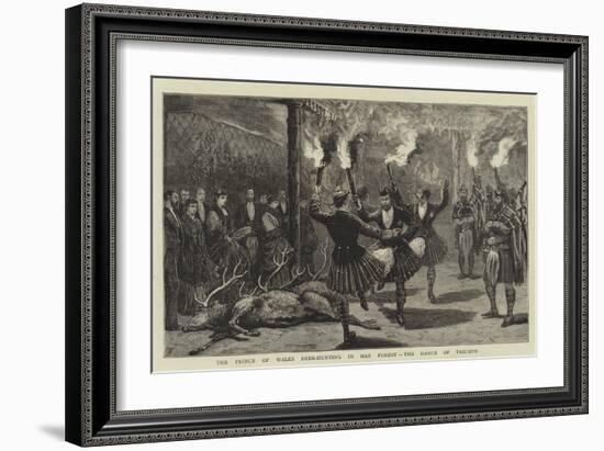 The Prince of Wales Deer-Hunting in Mar Forest, the Dance of Triumph-Joseph Nash-Framed Giclee Print