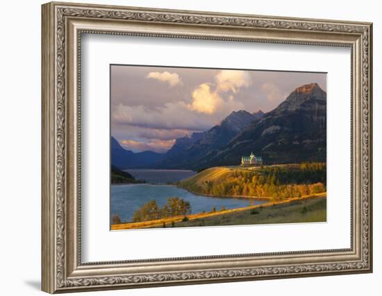 The Prince of Wales Hotel at Sunrise, Waterton Lakes National Park, Alberta, Canada, North America-Miles Ertman-Framed Photographic Print