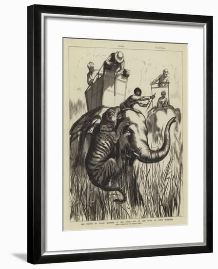 The Prince of Wales Hunting in the Terai, One of the Suite at Close Quarters-null-Framed Giclee Print