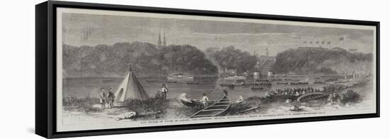 The Prince of Wales in Canada, the Lumberers Regatta, Ottawa-George Henry Andrews-Framed Premier Image Canvas