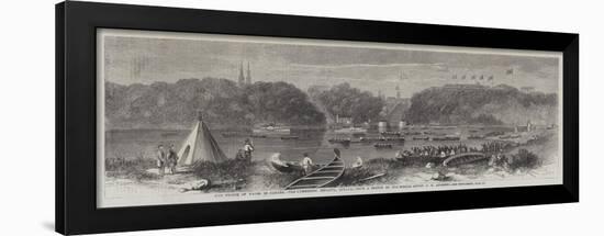 The Prince of Wales in Canada, the Lumberers Regatta, Ottawa-George Henry Andrews-Framed Giclee Print