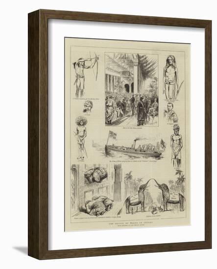 The Prince of Wales in Ceylon-null-Framed Giclee Print