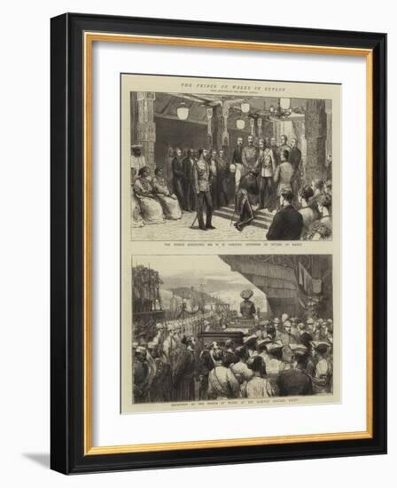 The Prince of Wales in Ceylon-null-Framed Giclee Print